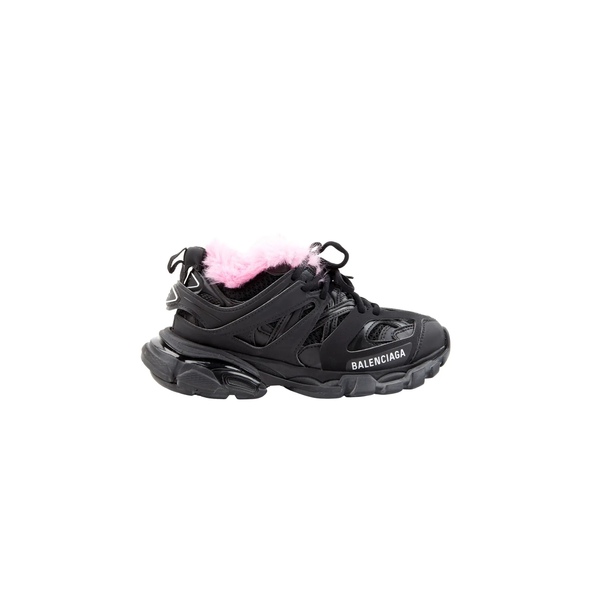 BALENCIAGA TRACK FAUX FUR TRAINERS 668555W3CQ61050